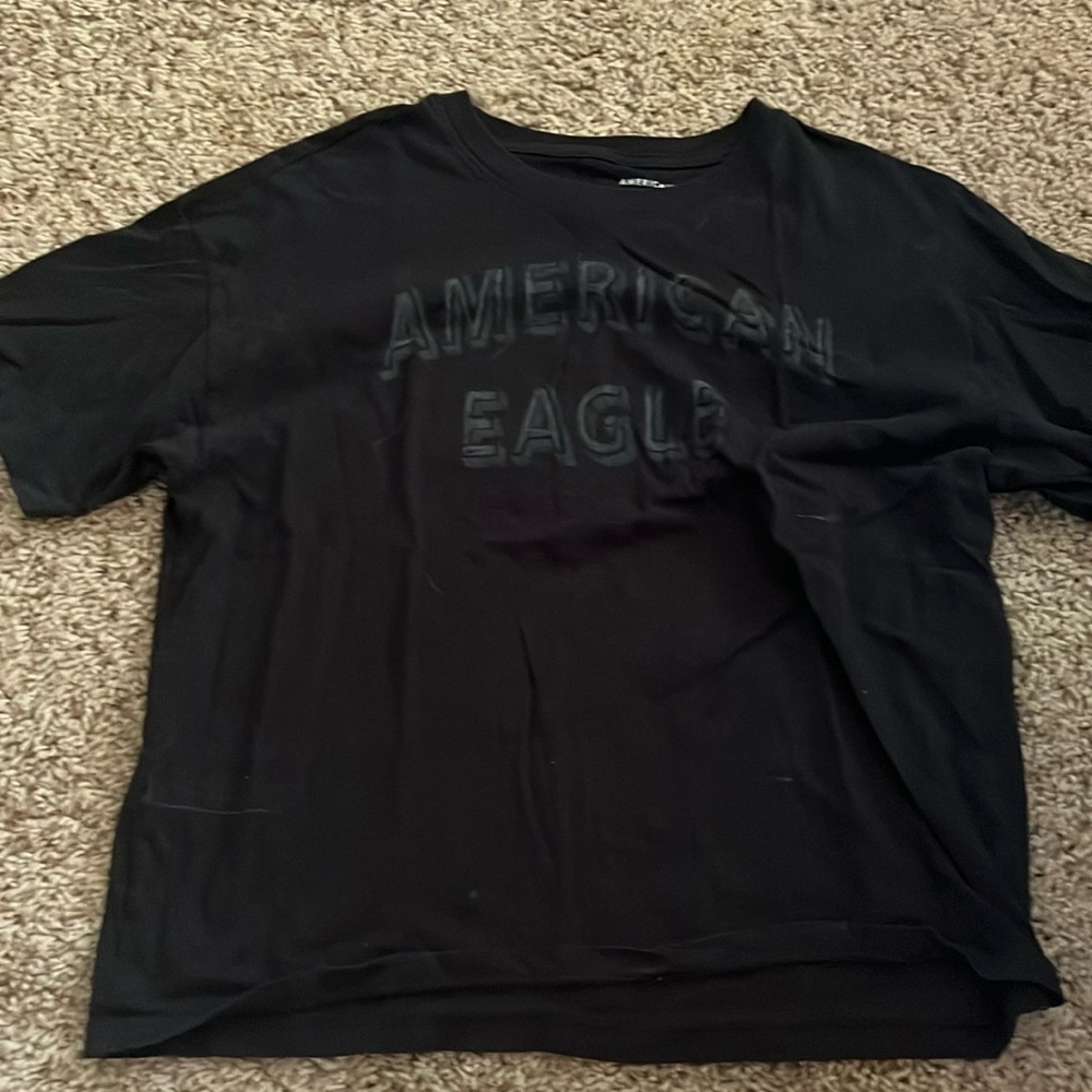 black american eagle tee